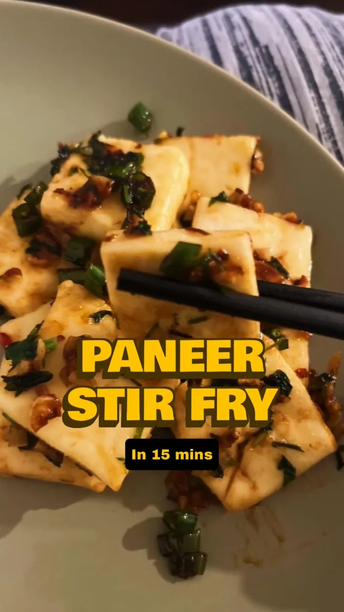Quick General Tso Paneer Stir-Fry