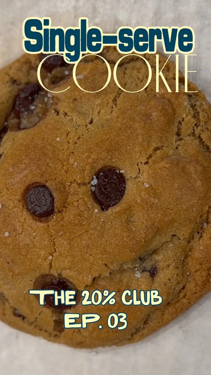 Single-Serve Brown Butter Chocolate Chip Cookie